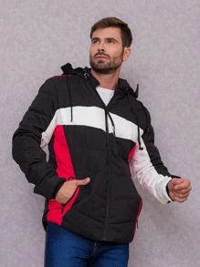 Men Winter Coats - 黑色 - 查看 5