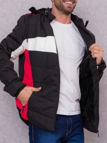 Men Winter Coats - 黑色 - 查看 3