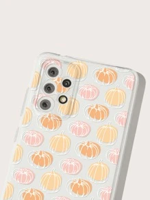 Halloween Pumpkin Pattern Clear Phone Case - Multicolor - View 5