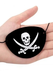 3pcs/set Felt Pirate Eye Patch Mask, Halloween Costume Eyepatch For Play - Multicolor - View 3