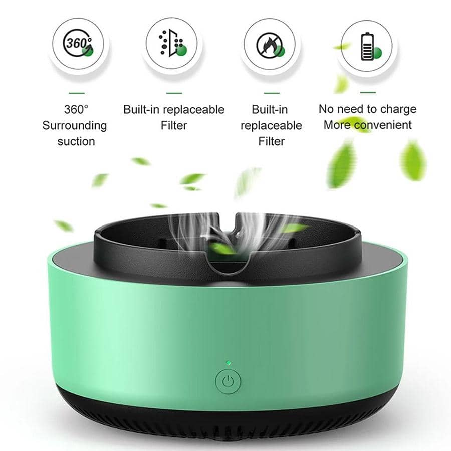 Ashtray Air Purifier, Intelligent Smoke Eliminator For Secondhand Smoke
