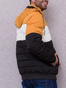 Men Winter Coats - Orange - View 2