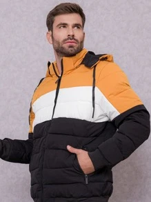 Men Winter Coats - Orange - View 5