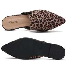 Tilocow Women Point Toe Flat loafer Mules shoes