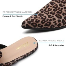 Tilocow Women Point Toe Flat loafer Mules shoes