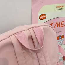 Mujer Mochila para portátil Mochilas escolares para Chicas Chicos múltiple bolsillos nuevo Kawaii Mochila múltiple bolsillos alta capacidad Mujer Bolso colega alumno Niños Mochila - Rosa - Ver 5