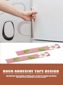 2入組/套波卡圓點花冰箱手柄覆蓋 - 彩色 - 查看 3