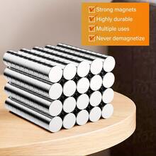 30pcs/pack 10x2mm Refrigerator Magnet - Silver - View 4