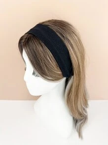 6入組/套女士素色滌綸時尚運動頭帶,適用於日常和通勤運動適用於返校 - 彩色 - 查看 4