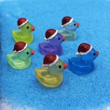 20入組/套彩色3D卡通聖誕鴨子小夜燈微型山水植物裝飾品手工製作 - 隨機 - 查看 2