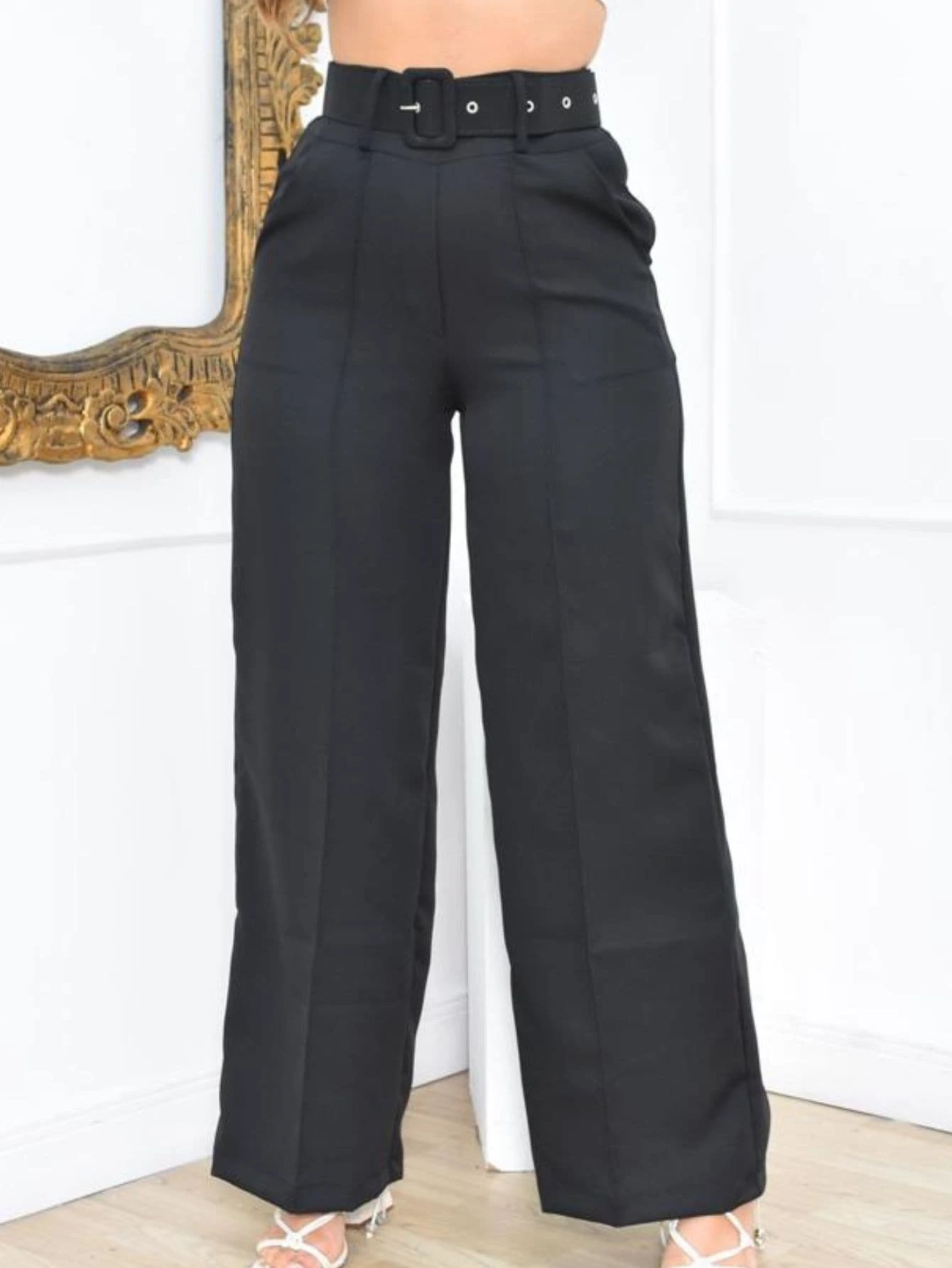 Women Pants - 黑色 - 查看 1