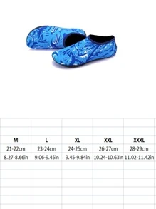 Men's And Women's Beach Socks, Lightweight Barefoot Water Shoes, Quick Drying, Breathable, Non-Slip Soft Sole For Snorkeling, Swimming, Diving, Surfing, Canoeing, Water Sports, Hiking, And Traveling, Beach Essentials, Beach Accessories, Pool Float - Blue - View 5