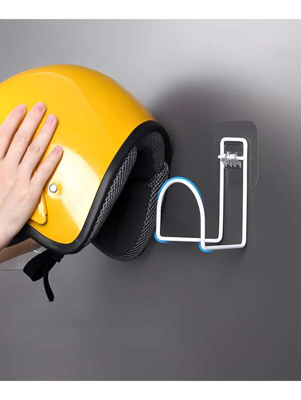 2pcs No Drill Household Helmet Hanging Hooks