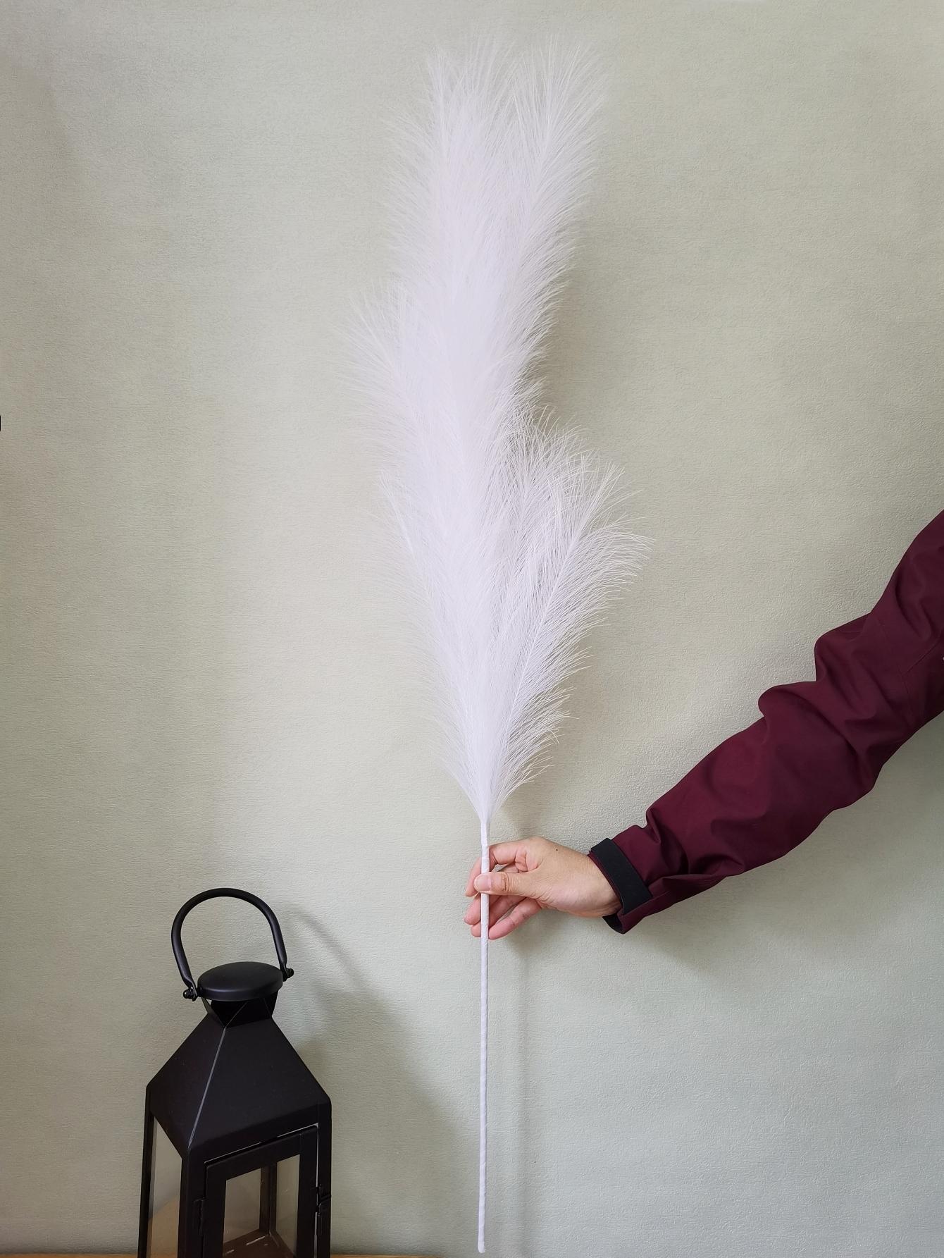 1PC Faux Pampas Grass Decor 43" Tall Fake Pomps Floral Large Artificial