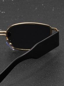 1pc Women's Square Shape Hollow Out Narrow Metal Frame Punk Fashion Sunglasses Suitable For Daily Wear Elegant Sunglasses Beach Sun Glasses Beach Accessories For Women Sun Glasses Sunglasses Shades Basics And Suit For Sweater Jeans Sweatpants Hoodie Jackets Dress And Long Sleeve Shirt Fashionable Shade Elegant Outfit Family Outings Travel Vacation Holiday For Summer Beach Vacation,Outdoor,Travel