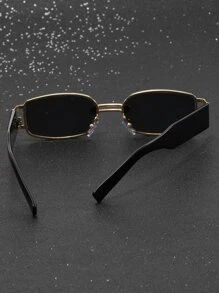 1pc Women's Square Shape Hollow Out Narrow Metal Frame Punk Fashion Sunglasses Suitable For Daily Wear Elegant Sunglasses Beach Sun Glasses Beach Accessories For Women Sun Glasses Sunglasses Shades Basics And Suit For Sweater Jeans Sweatpants Hoodie Jackets Dress And Long Sleeve Shirt Fashionable Shade Elegant Outfit Family Outings Travel Vacation Holiday For Summer Beach Vacation,Outdoor,Travel
