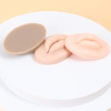 3pcs/Set Tattoo Practice Lips Light Skin /Dark Skin /Brown/White Silicone Microblading Practice Skin 3D Lip Skin Tattoo Cosmetic Makeup Lips Training