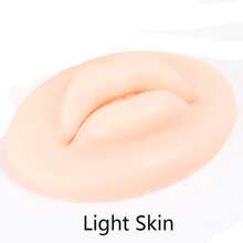 3pcs/Set Tattoo Practice Lips Light Skin /Dark Skin /Brown/White Silicone Microblading Practice Skin 3D Lip Skin Tattoo Cosmetic Makeup Lips Training