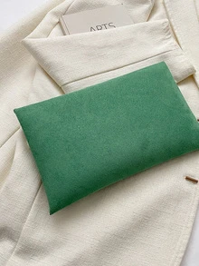nuevo dama Sobre Bolso clutch - Verde - Ver 5