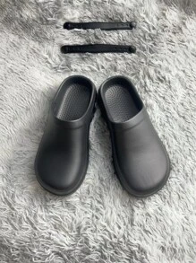 Chef Shoes Slip Resistant Waterproof Oil Resistant Cap Toe Eva Lightweight Comfortable Anti-slip Work Shoes - Black - View 2