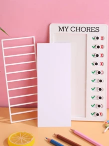 1入組白色自律時間管理卡沖床/穿孔 - 白色 - 查看 5