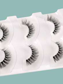 Himirell 3 Pairs/Package 5-15mm Lengthening False Eyelashes, Suitable For Daily Wear And Dating - Black - View 5