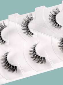 Himirell 3 Pairs/Package 5-15mm Lengthening False Eyelashes, Suitable For Daily Wear And Dating - Black - View 6