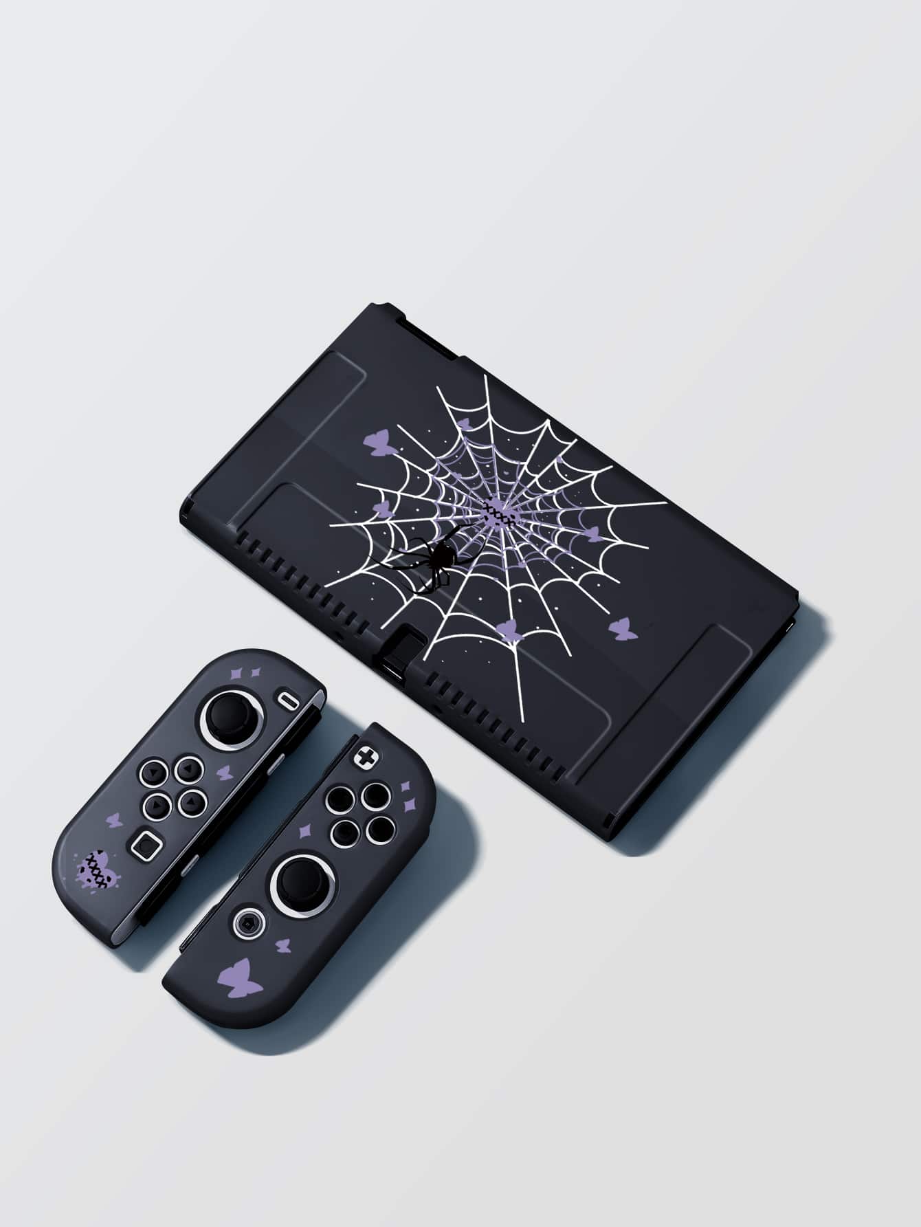 蜘蛛&心形图案保护壳 兼容 Switch Oled