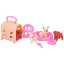 perrito Muñeca con perro jaula de mascota comercio Juguete mini Casita para perros - Multicolor - Ver 5