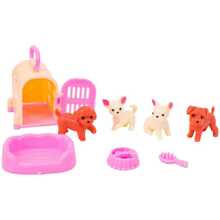 perrito Muñeca con perro jaula de mascota comercio Juguete mini Casita para perros - Multicolor - Ver 7