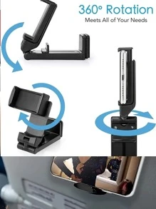 2pcs Phone Stands, Portable Travel Stands, Foldable And Adjustable Rotatable - Multicolor - View 4