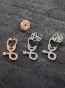 6 cái Bác sĩ Y tá Mini Ống nghe Trâm cài Pins Jackets áo Cổ áo tây Kim băng Cái túi Nút Vòng cổ Huy hiệu Món quà Y khoa Đồ trang sức - Nhiều màu - Xem 5