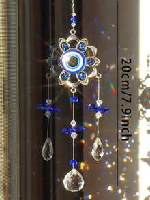 1pc Evil Eye Design Artificial Crystal Pendant - Multicolor - View 2