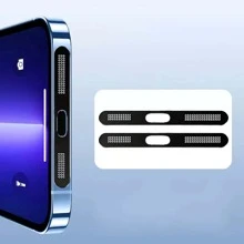 2 szt. Cynk Telefon Głośnik Otwór Pyłoszczelny Naklejka - Czarne - Zobacz 6