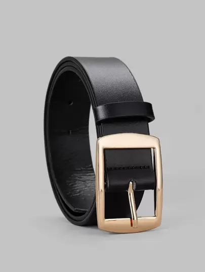 1条金色太阳形扣环时尚男士日常腰带，百搭休闲，适合夏季、校园休闲、商务场合，也是送给男友、丈夫、父亲等男士的礼物。日常穿着、时尚、青少年、户外、度假、运动、旅行、街头、波西米亚风、复古秋季、万圣节、秋冬季配饰，适合青少年、青年、男士，休闲、户外、运动、度假、毕业礼物、生日礼物、日常穿着。