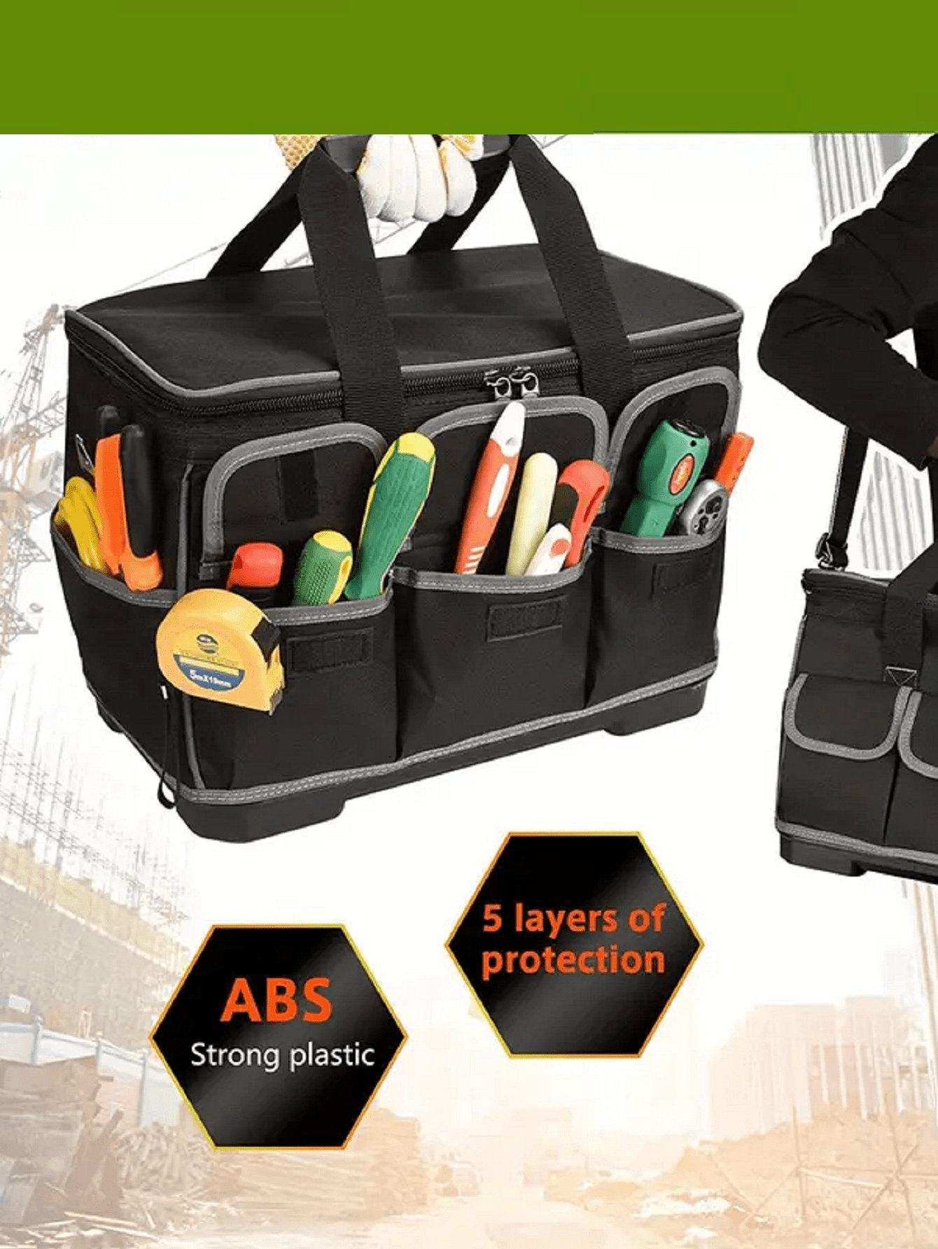 1pc Professional Tool Storage Bag Waterproof Tool Organizer Waterproof