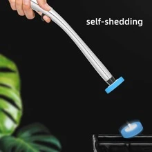 1 Set Disposable Toilet Brush With 10 Replacement Brush Heads - White - View 8