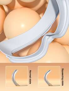 peipo 1 Miếng Lớn Khung trang trí Không thấm nước Chống sương mù Trong sáng Tầm nhìn Kính bơi - trắng - Xem 4