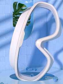 peipo 1 Miếng Lớn Khung trang trí Không thấm nước Chống sương mù Trong sáng Tầm nhìn Kính bơi - trắng - Xem 8