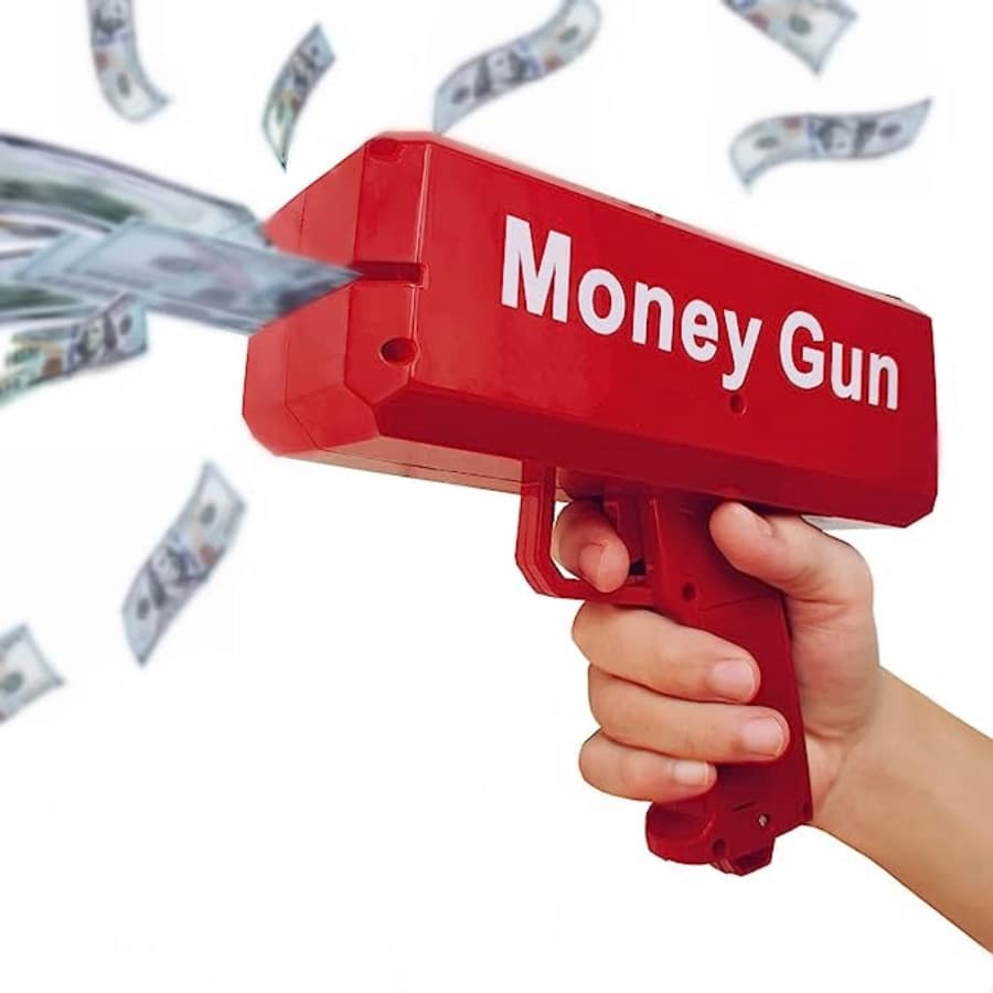 Sbrvaniy Super Money Guns Christmas Day Playing Spary Money Gun Make it