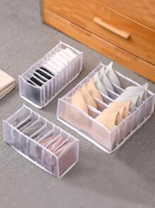 1 Miếng Kiểu-Ngăn kéo
 Đồ lót Hộp trữ vớ Với Nhiều Ngăn - trắng - Xem 2