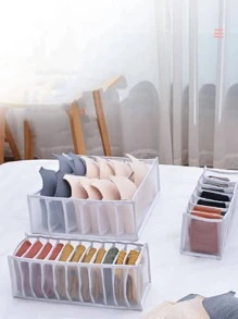 1 Miếng Kiểu-Ngăn kéo
 Đồ lót Hộp trữ vớ Với Nhiều Ngăn - trắng - Xem 7