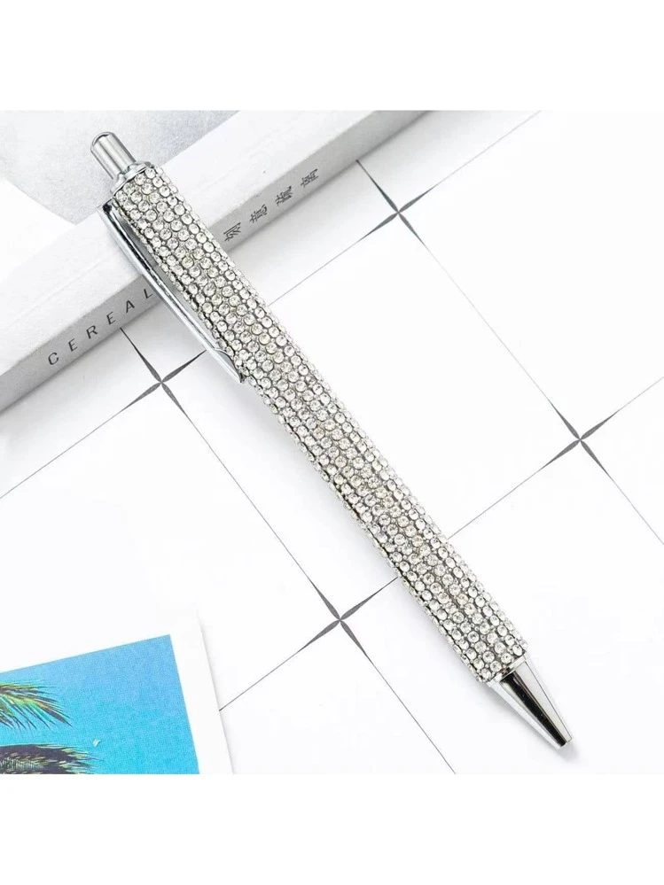Beadable Penna A Sfera Retrattile Con Strass - Elegante E Scorrevole, Per Studenti E Ufficio - 6