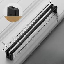 1 Máy Tính Hiện Đại Đơn Giản Hợp Kim Kẽm Rỗng Tay Cầm Màu Đen Cửa Tủ Tủ Quần Áo Cửa Tủ Giày Tay Cầm Ngăn Kéo, Đồ Nội Thất Phụ Kiện Phần Cứng - màu đen - Xem 6