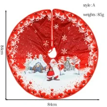 1pc Digital Printed Christmas Tree Skirt Best Gifts Birthday Home Decor Christmas Decorations Room Decor