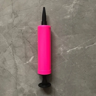 1 件装气球泵气球充气器手推式气泵便携式塑料气球泵适用于生日派对用品、返校情人节