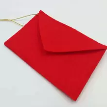 5 件 4.9*3 英寸，红色圣诞信封圣诞树挂件，可容纳糖果圣诞卡圣诞装饰品圣诞用品