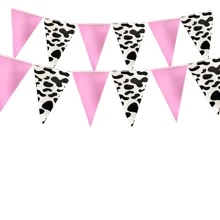 Buổi tiệc Đồ trang trí Con bò & Màu hồng Tam giác Cờ
   Băng rôn - Màu be - Xem 1