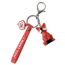 Random Color Cartoon Animal Shaped Pendant Keychain - Multicolor - View 5