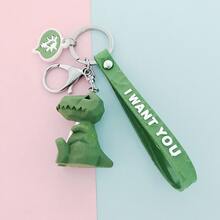 Random Color Cartoon Animal Shaped Pendant Keychain - Multicolor - View 4